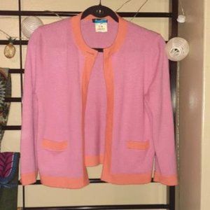 J Crew medium pink cashmere cardigan
